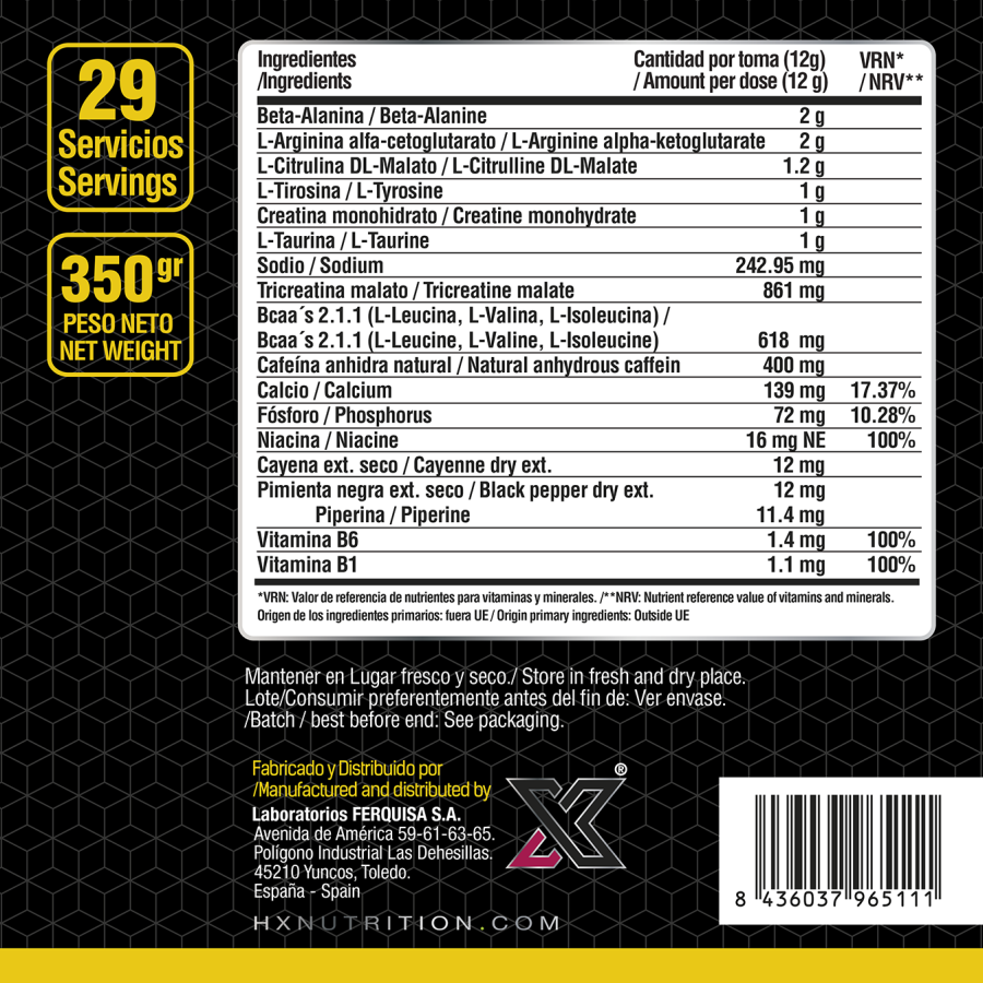 Hx Nutrition Nitro Xplode Limón