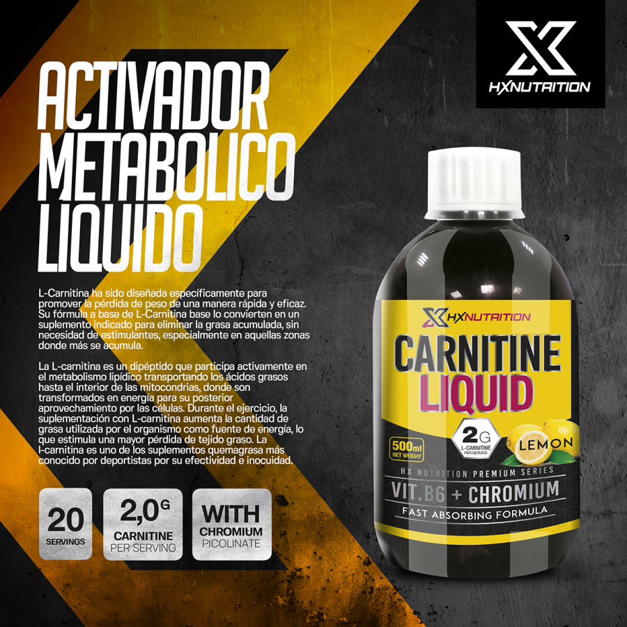 Hx Nutrition Carnitina Líquida Limón
